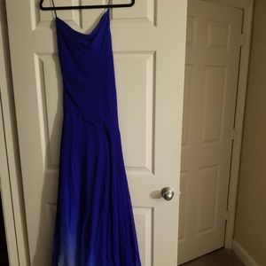 Long formal ombré gown PROM BLACK TIE WEDDING NYE